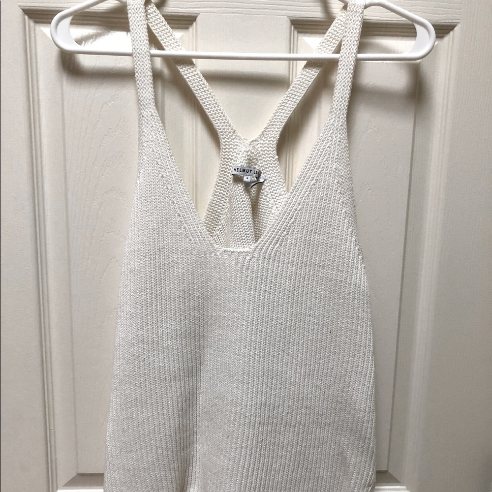 Helmut Lang Cotton Ribbed Tank Top
